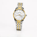 Relógio Feminino Mondaine Prata com Dourado e Kit Colar e Brinco