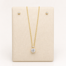 Relógio Feminino Mondaine Dourado Minimalista com Kit Colar e Brinco