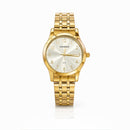 Relógio Feminino Mondaine Dourado e Kit Colar e Brinco